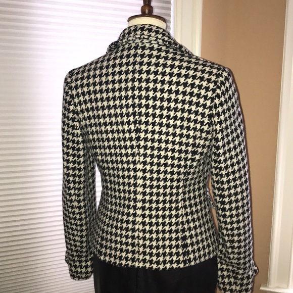 Houndstooth B+W vintage blazer. VNT Liz Claiborne - Picture 3 of 8